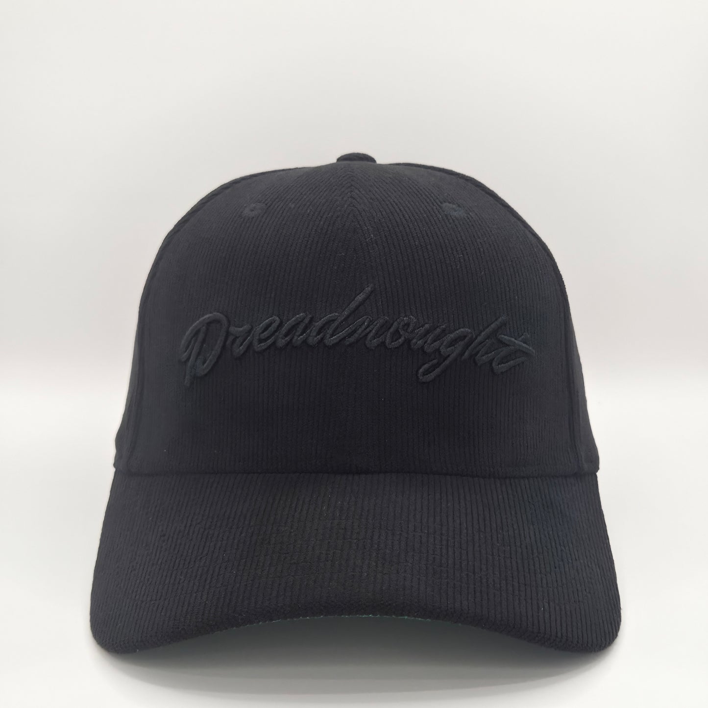 Dreadnought 6-Panel Snapback Mid Profile – Washed Out Black Corduroy