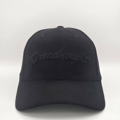 Dreadnought 6-Panel Snapback Mid Profile – Washed Out Black Corduroy