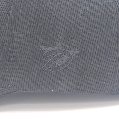 Dreadnought 6-Panel Snapback Mid Profile – Washed Out Black Corduroy