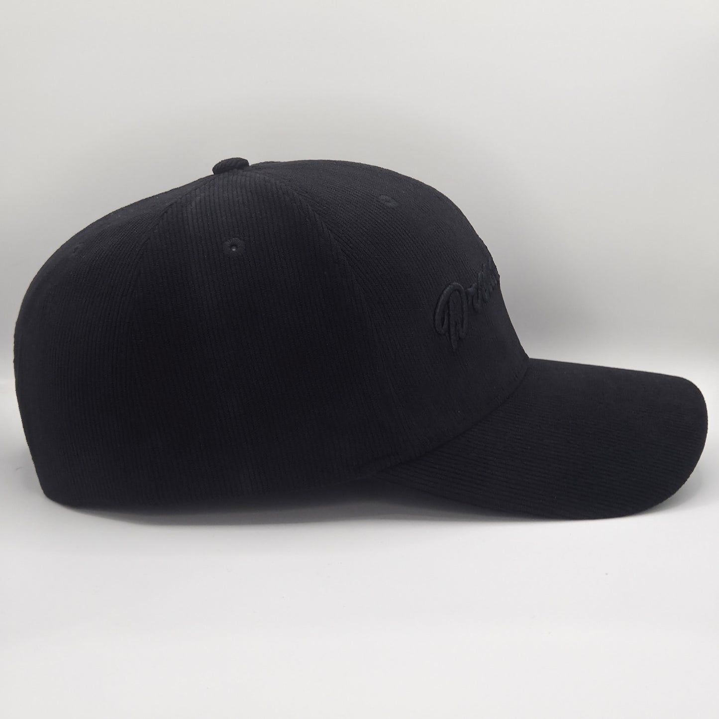 Dreadnought 6-Panel Snapback Mid Profile – Washed Out Black Corduroy