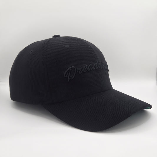 Dreadnought 6 Panel Snapback Mid Profile –Washed Out Black Corduroy